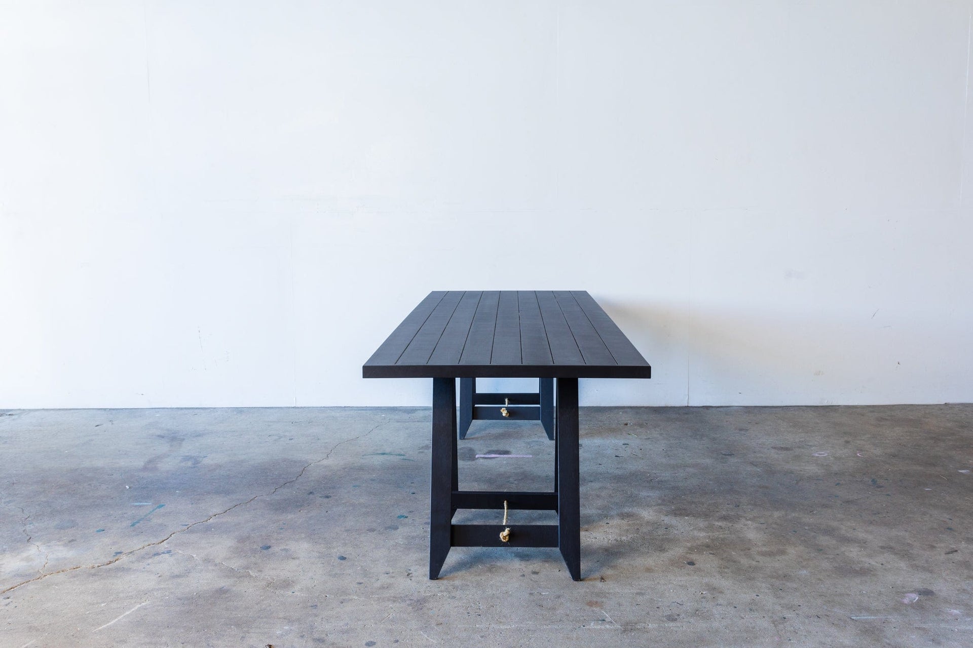 CAVIAR Trestle Table - BLACK