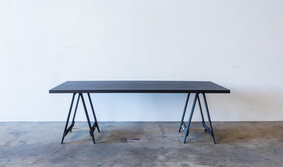 CAVIAR Trestle Table - BLACK