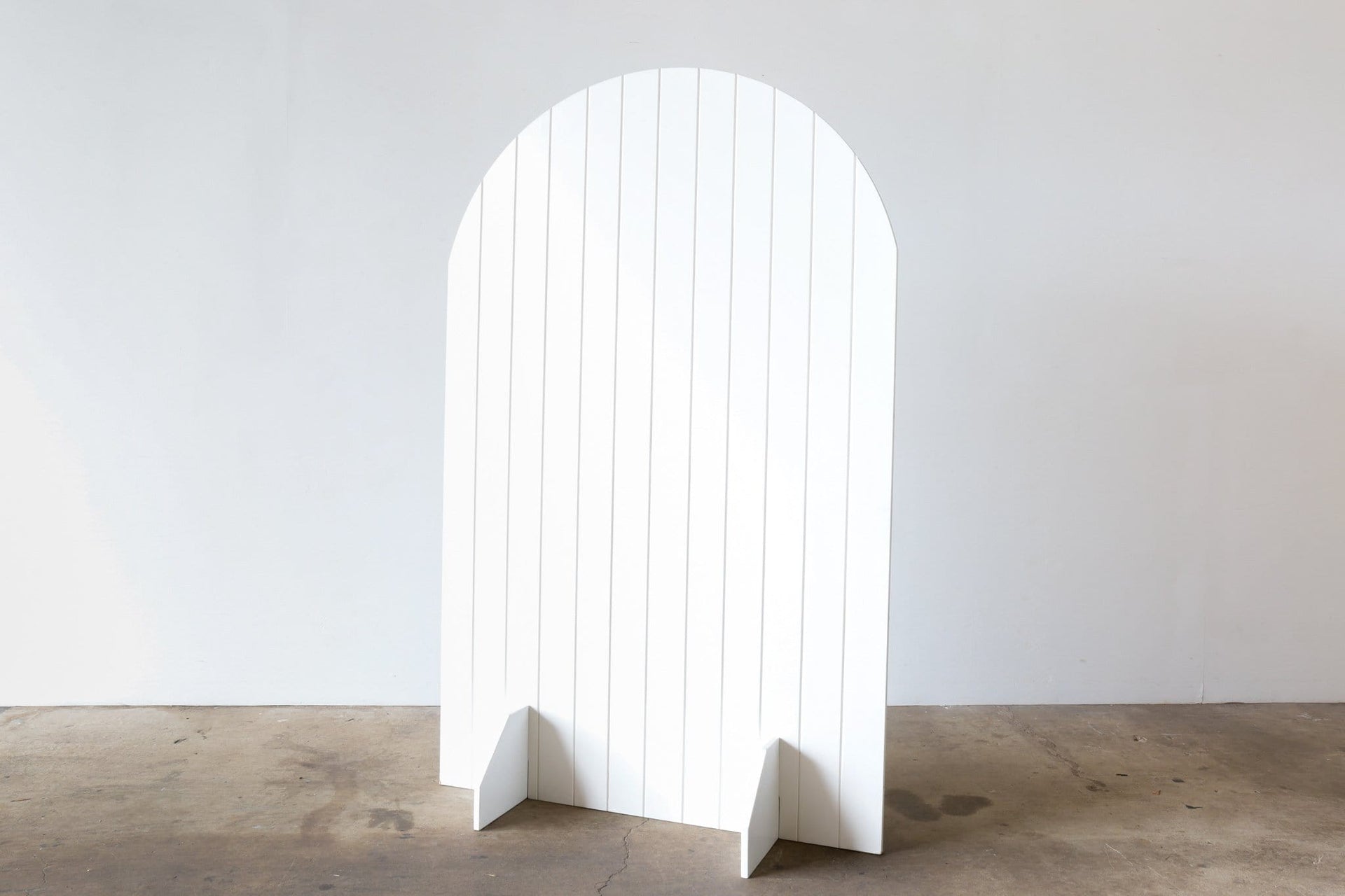 ARCHED PANEL BEATER Wall Unit - WHITE