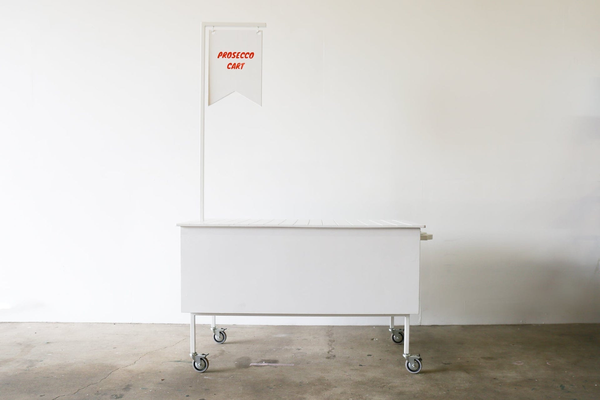 PROSECCO Cart - WHITE (SOLID UNIT)