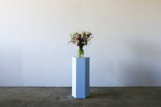 BK Plinth - HEXAGONAL POWDER BLUE