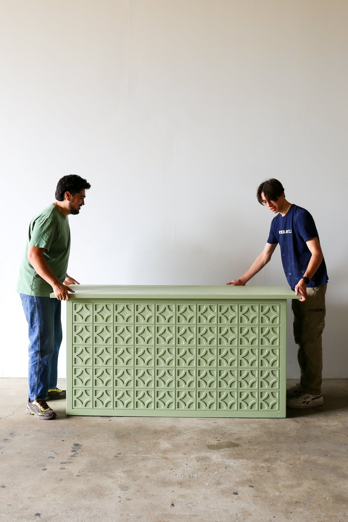BREEZE BLOCK BAR - GLADE GREEN (FLAT PACK)