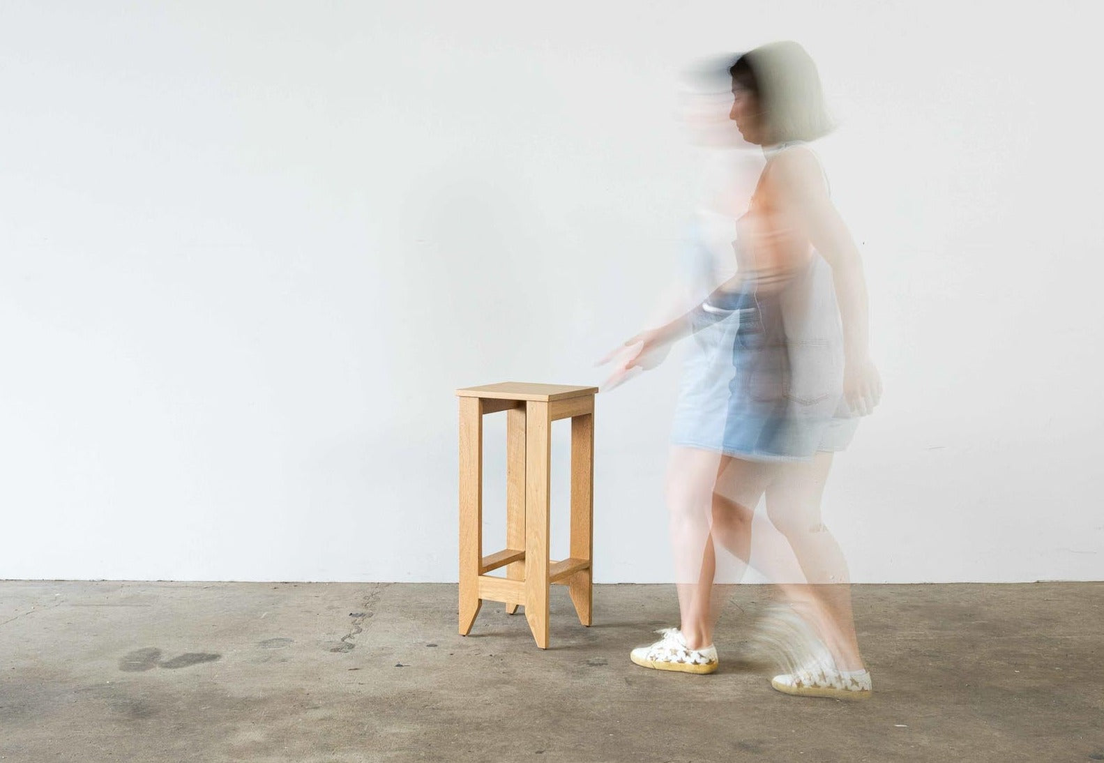 TALL JAMAUL Blonde Stool